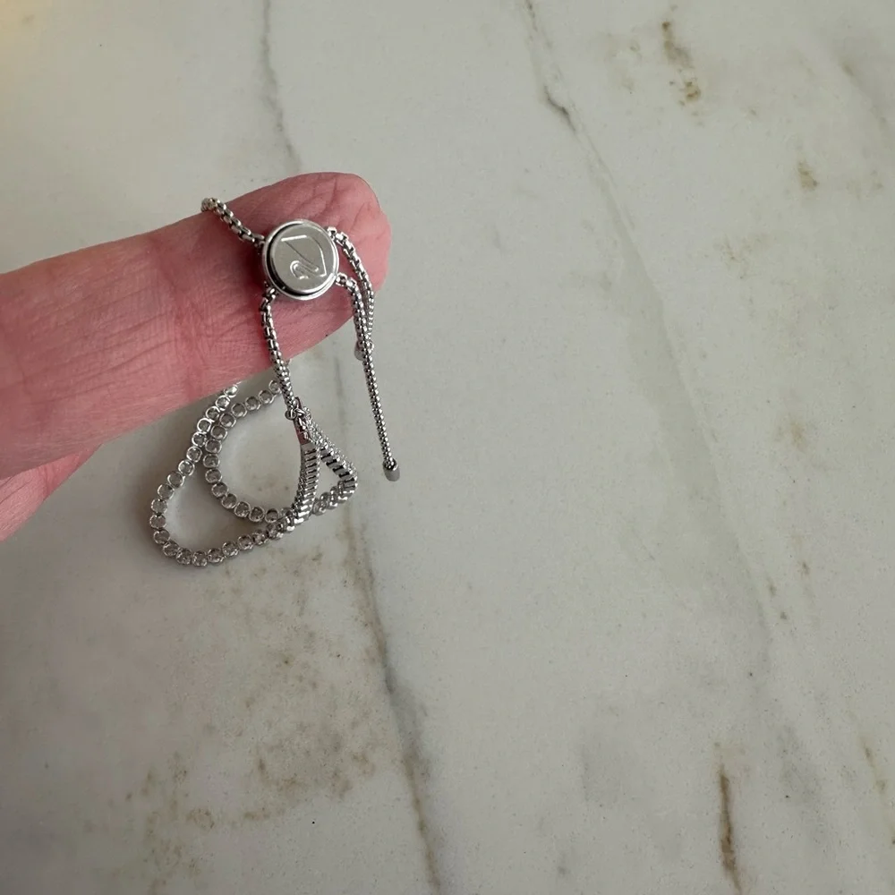 Elegant Silver Crystal Bracelet